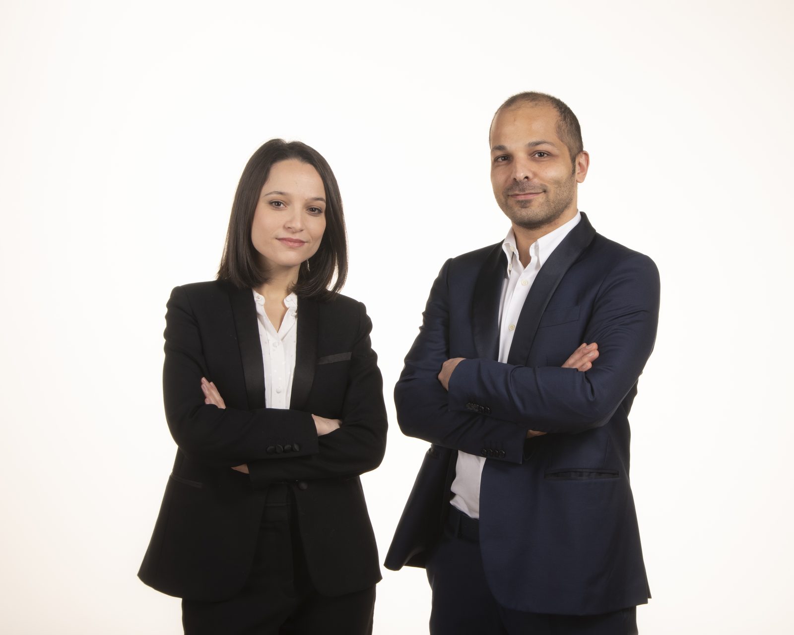Les cofondateurs d'Easy Vascular Cure, Kahina Hadjara et Dr Salam Abou Taam